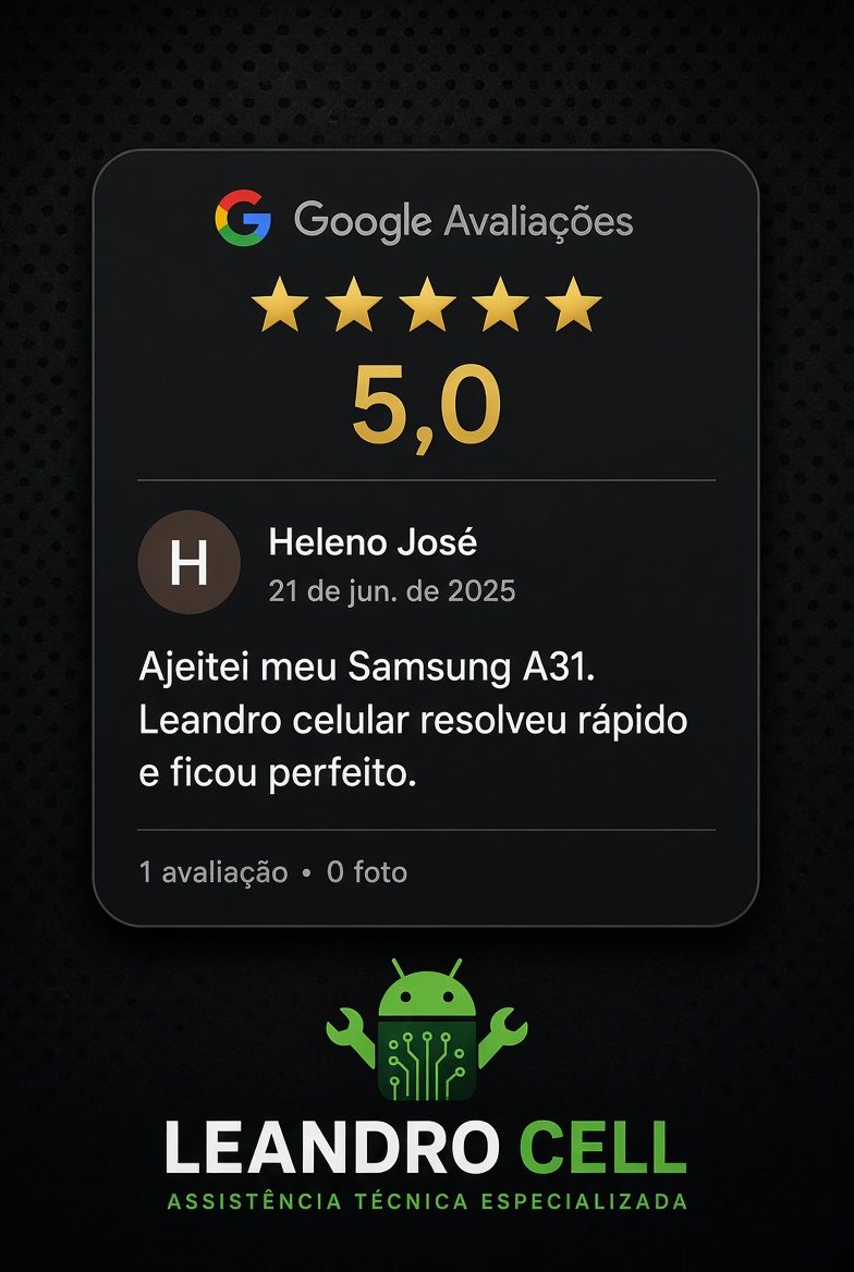 Avaliação do Google — nota 5,0